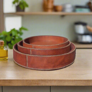 Circulo Round Ottoman Tray