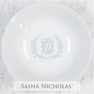 Sasha Nicholas Large White Weave Serving Bowl