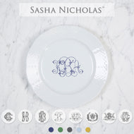 Sasha Nicholas White Weave Salad Plate