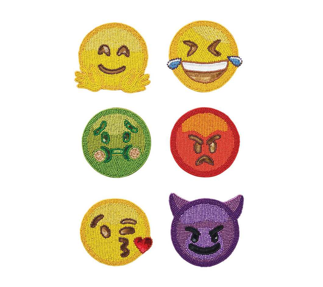 Kim Seybert Emoji Coasters
