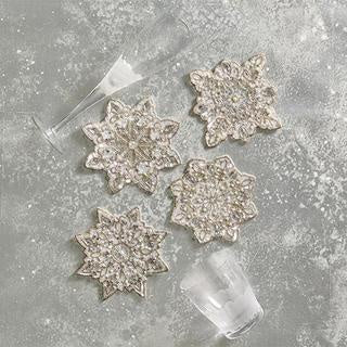 Kim Seybert Silver Snowflake Coaster