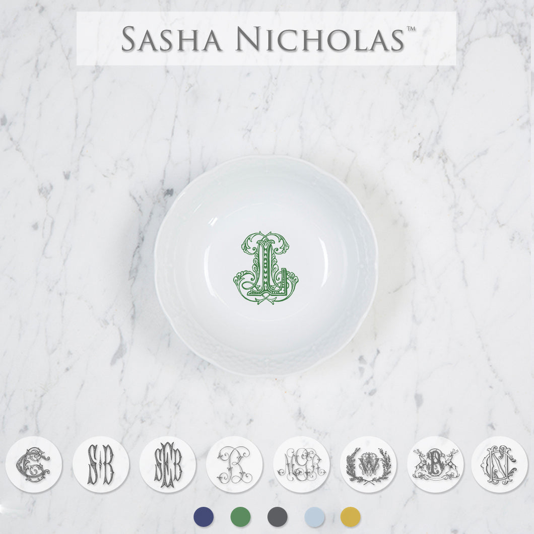 Sasha Nicholas White Weave Petite Bowl