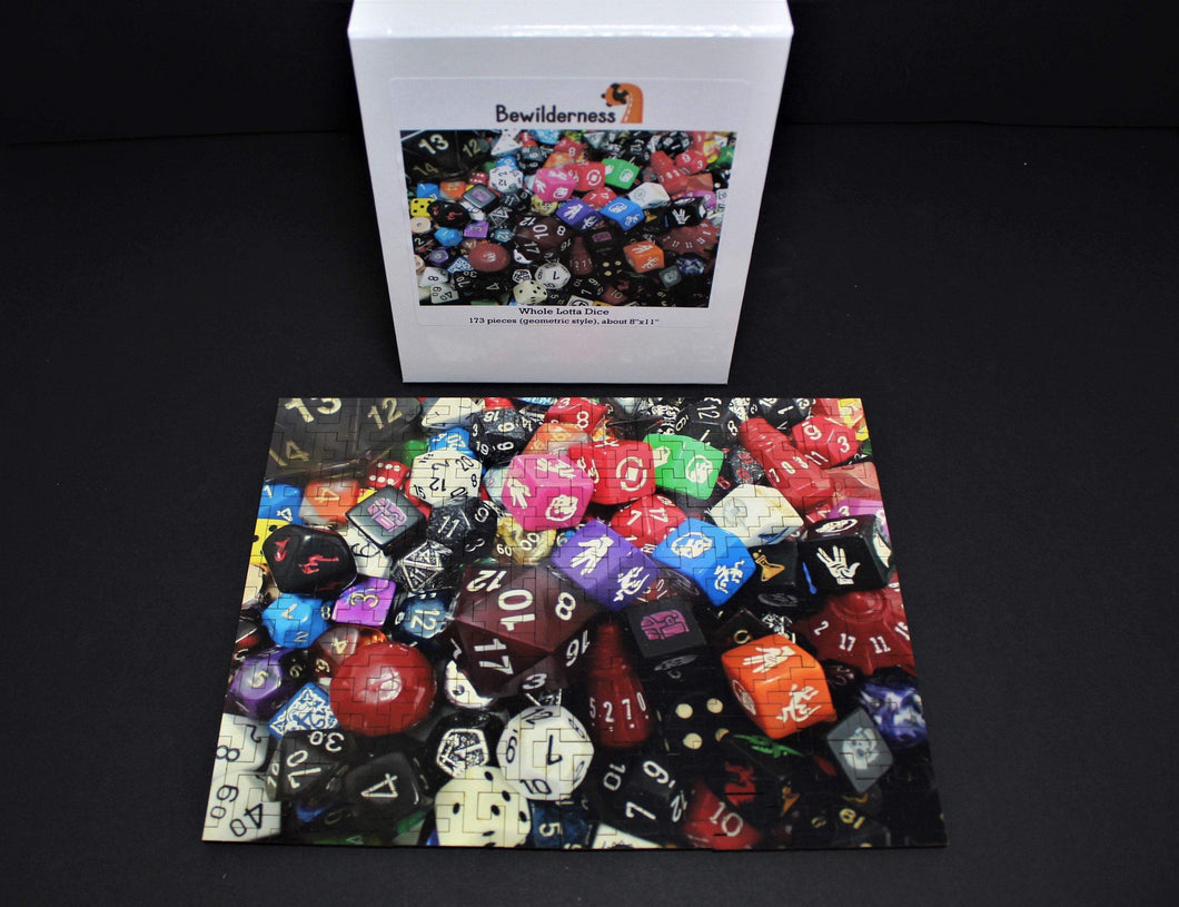 Whole Lotta Dice Wooden Jigsaw Puzzle