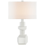Vienna white plaster table lamp