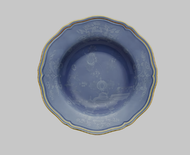 Oriente Italiano Soup Plate / Pervinca